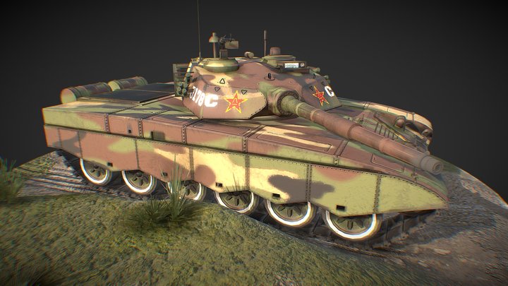 T98 Main Battle Tank 3D Model