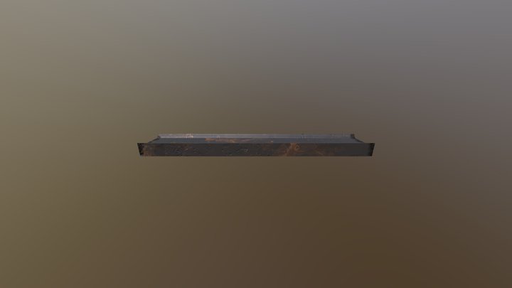rusted metal beam 3D Model
