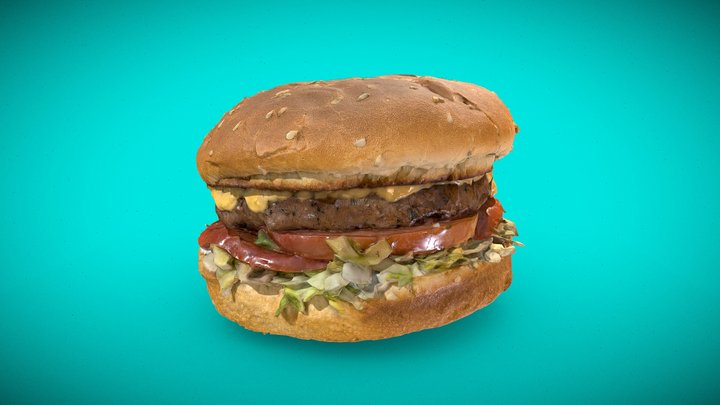 Tasty Hamburger 3D Model