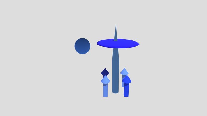 Totem Abstracto 3D Model