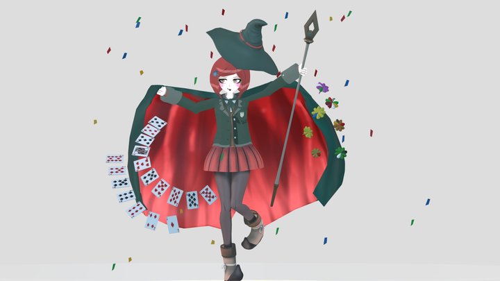 夢野秘密子 3D Model
