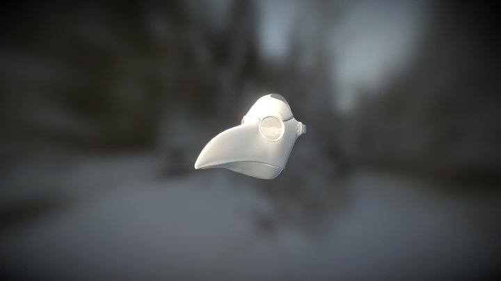 Plague Doctor Mask 3D Model