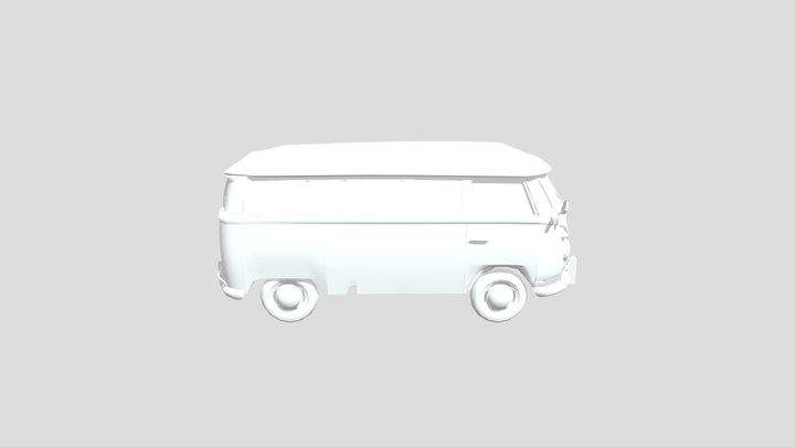 Van Volkswagen Samba 3D Model