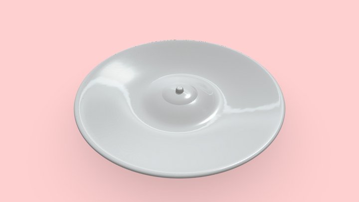 Free the nipple "A CUP" plate model 3D Model