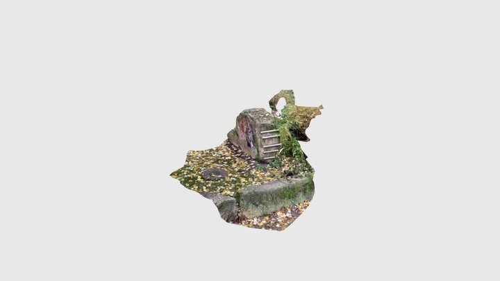 Stein aus ehemaligem Kanal 3D Model