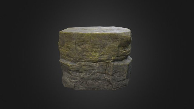 Rock Cliff A 3D Model
