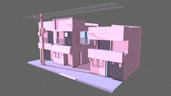 Fujiwara Tofu Store 3D Model