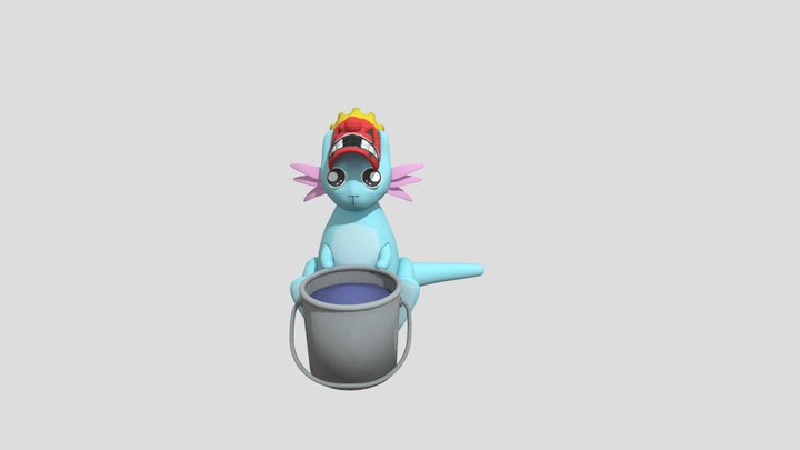 Halloween Scug with forbidden bucket 3D Model