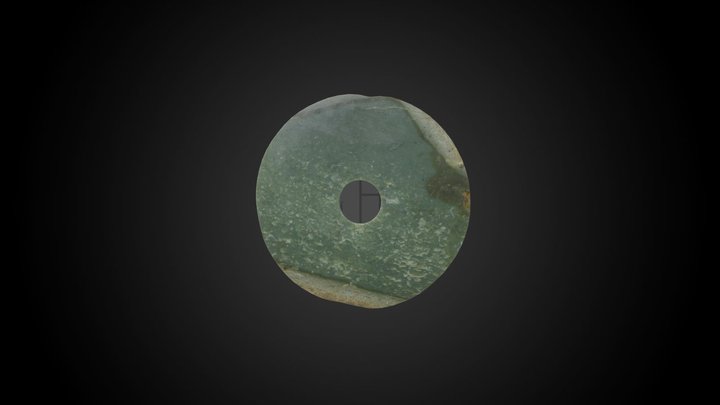 Jade Bi Disc, 1100-771 BCE – Gratis 3D-model STL