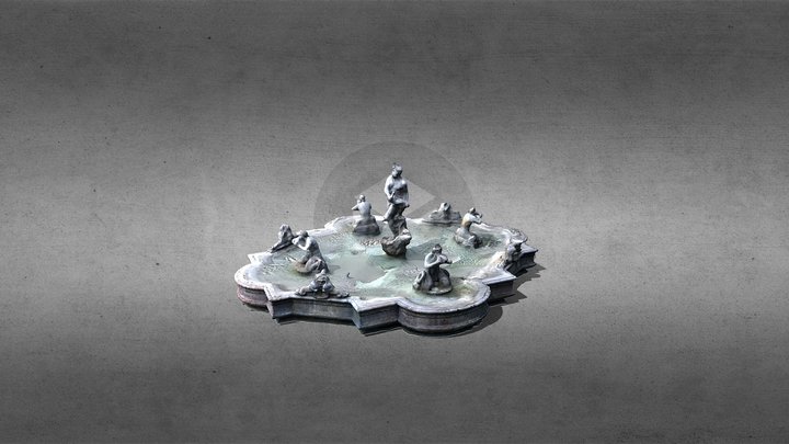 Fontana del Moro 3D Model
