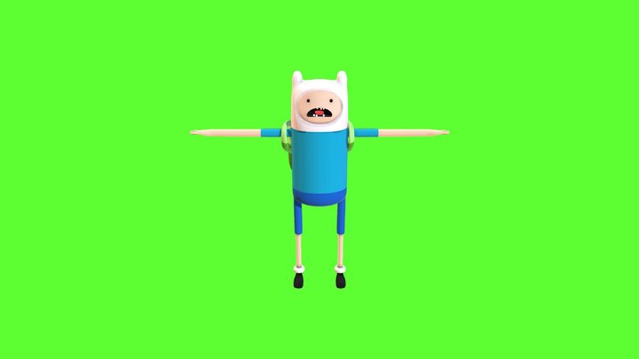 Finn - Adventure Time 3D Model