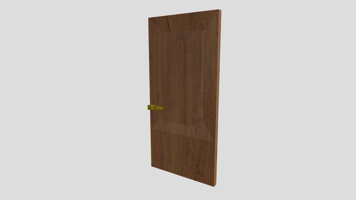 door of wood 3D Model