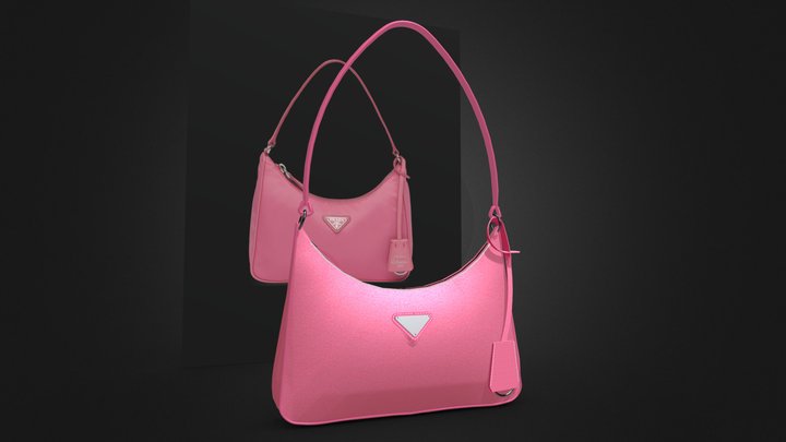 Replicate 3D Model Of Prada Bag 3D Model