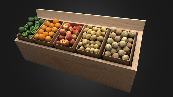 Fruits and Veggies 3D Model