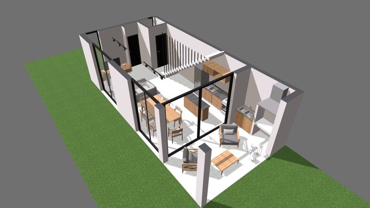 BARRIO LOS ROBLES - PLANTA BAJA 3D Model