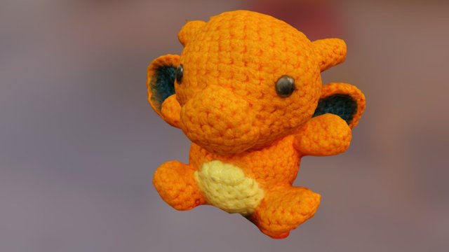 Crochet Charizard - 3D Scan 3D Model