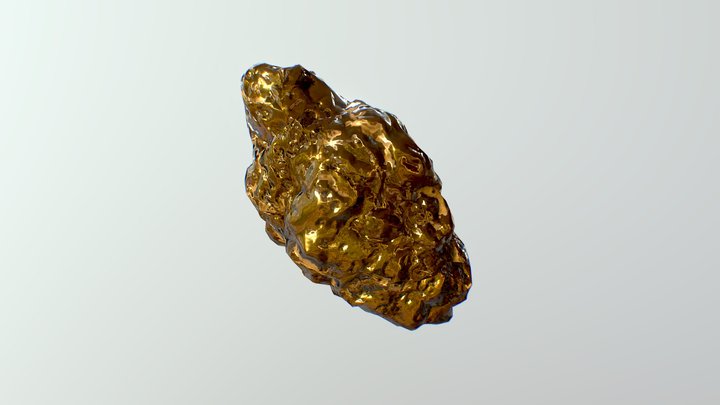 Gold Nugget 3D Model