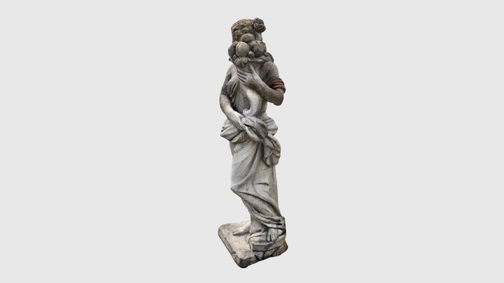 Beautiful Gardner with Horn of plenty 3D Model