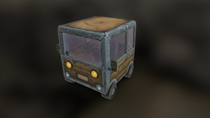 Stylized modern machine from the WoW 3D Model