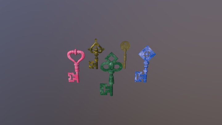 Luigi's Mansion Boss Keys 3D Model