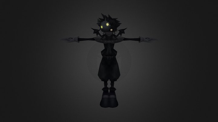 PSX PS2 PS3 - Kingdom Hearts 2 - Sora Halloween  3D Model