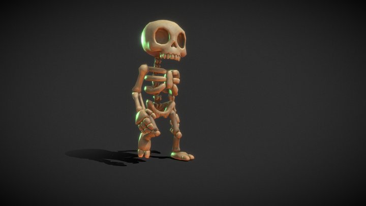 Stylized Character - Skelleton animation 3D Model