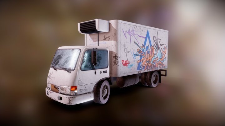 NYC Graffity Truck 3D Model