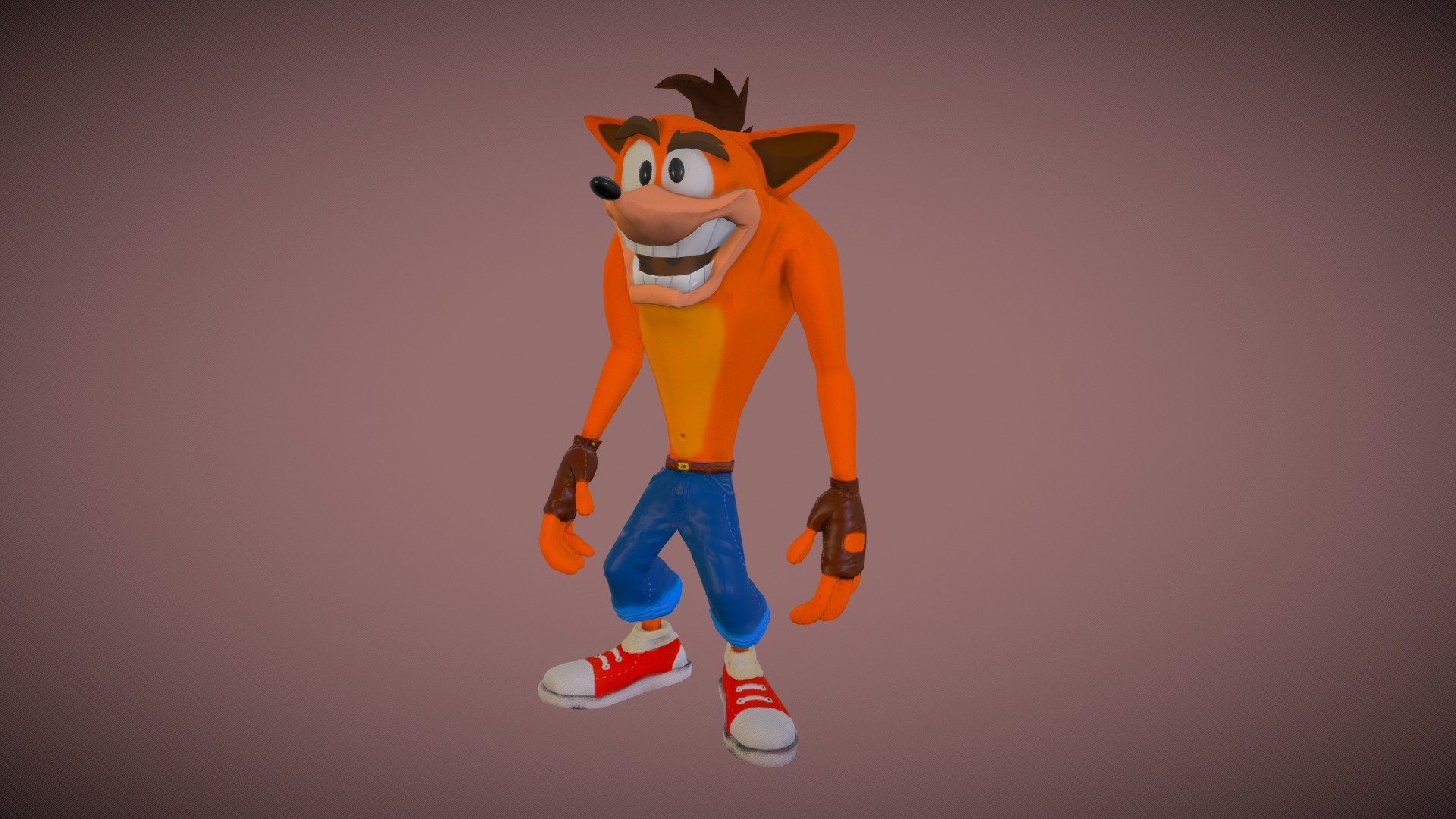 Crash Bandicoot Idle animation 3D model by lavellebears [d771260] Sketchfab