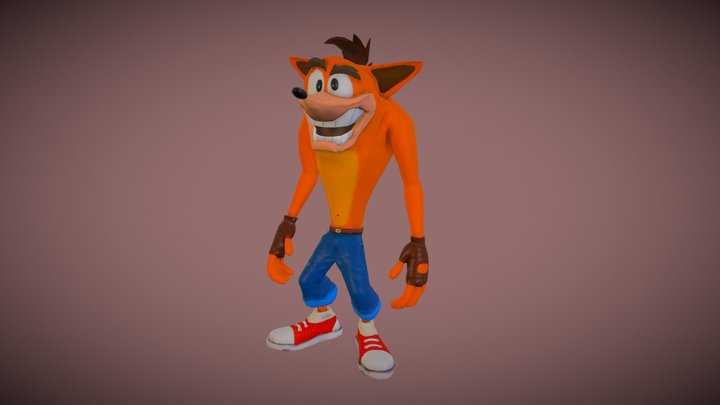 Crash Bandicoot Idle animation 3D Model
