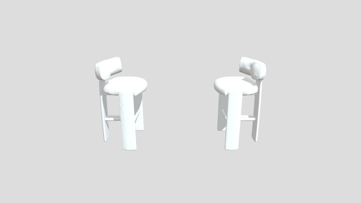 Modern Elegance Stools 3D Model