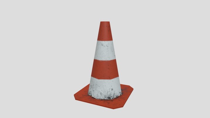 Cone Game Ready 3D Model