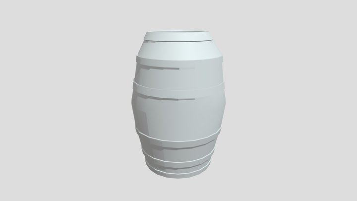 Open Barrel 3D Model
