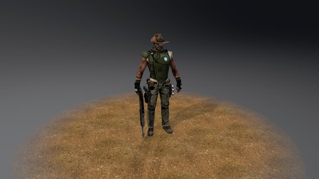 gunman 3D Model