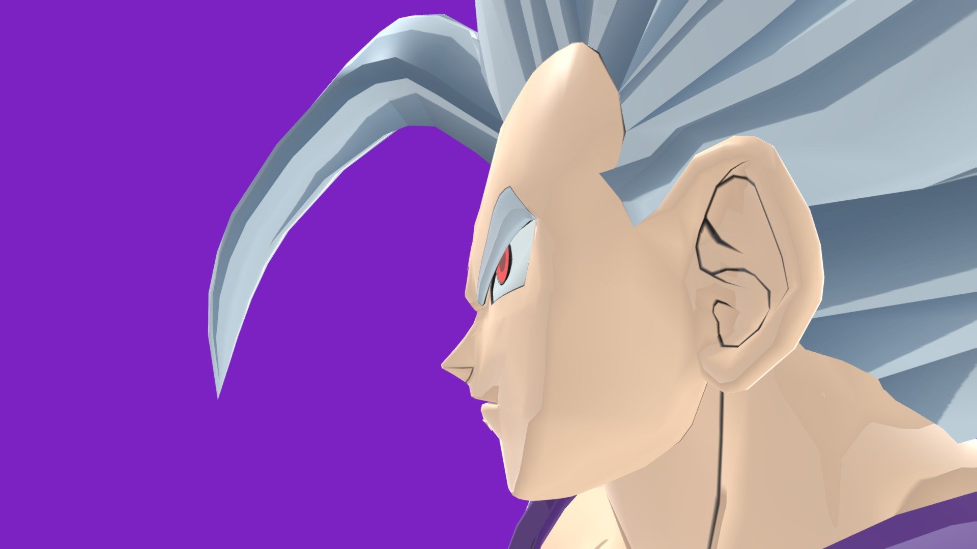 ArtStation - Beast Gohan Hair for Roblox UGC Creator.