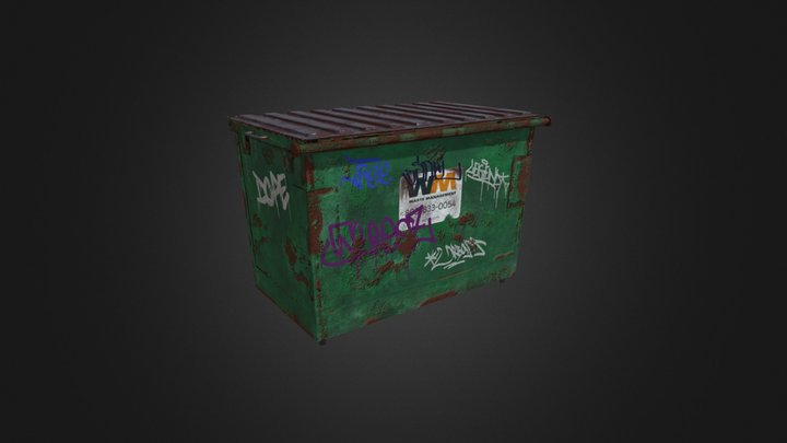 Rusty Dumpster 3D Model