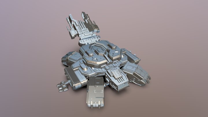 siege tank_siege mode 3D Model