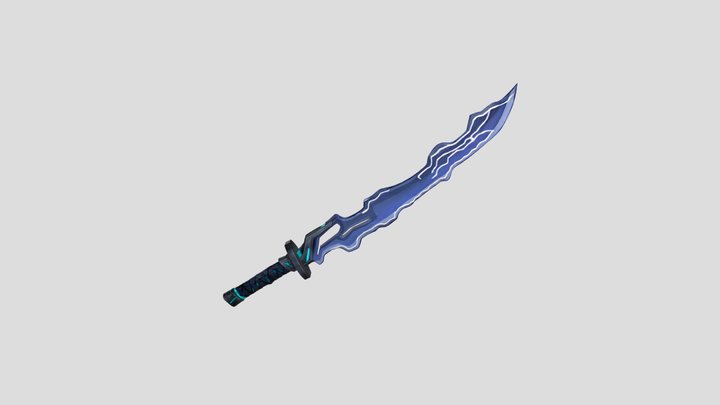 Blue Sword – 3D Weapon Model 3D Model