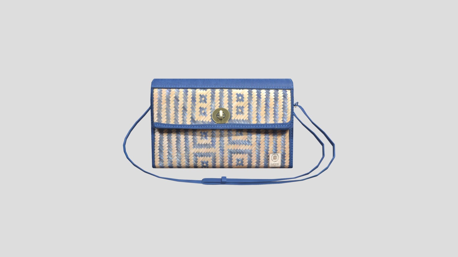 SLING CLUTCH BAG BLUE
