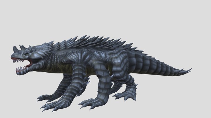 Fix rigged Rokmutul – Kostenloses 3D-Modell STL