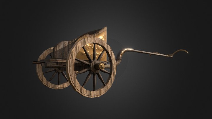 Roman Chariot. 3D Model