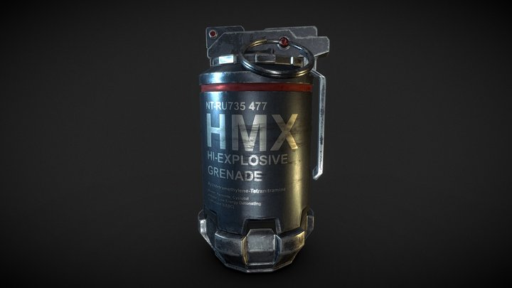 HMX Grenade 3D Model