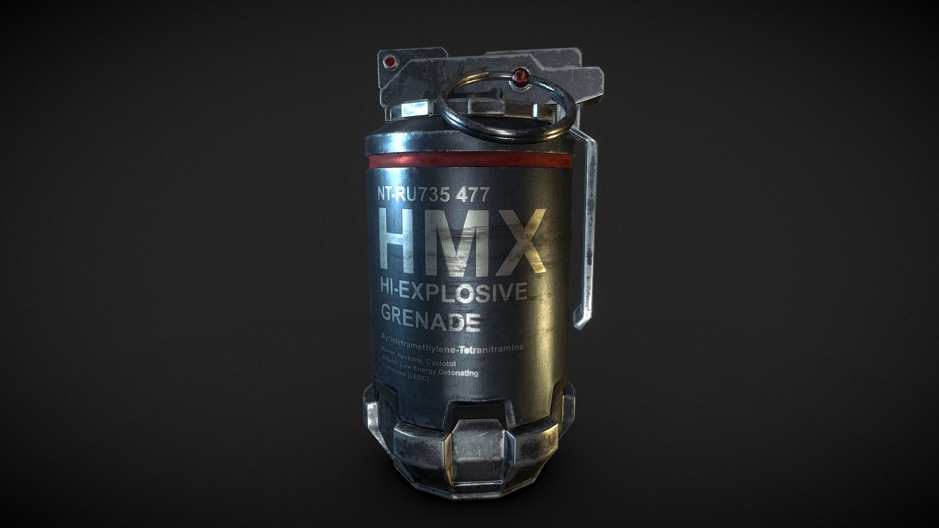HMX Grenade - Download Free 3D model by Jhon Panesso (@jhonjpanesso ...