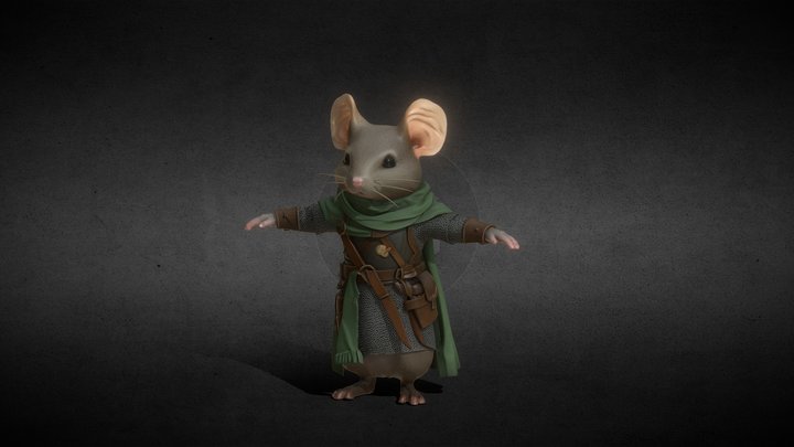 mouse knight 3D Model