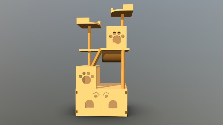 Cat jumping platform 3D Model