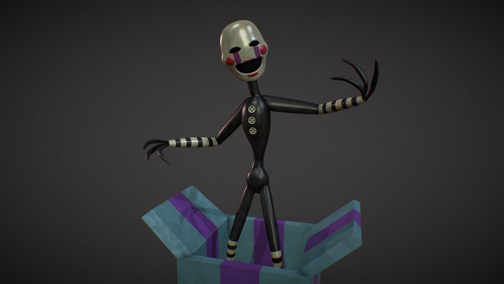 Puppet (From Fnaf 2) - 3D model by iiVyy [d779f3c] - Sketchfab