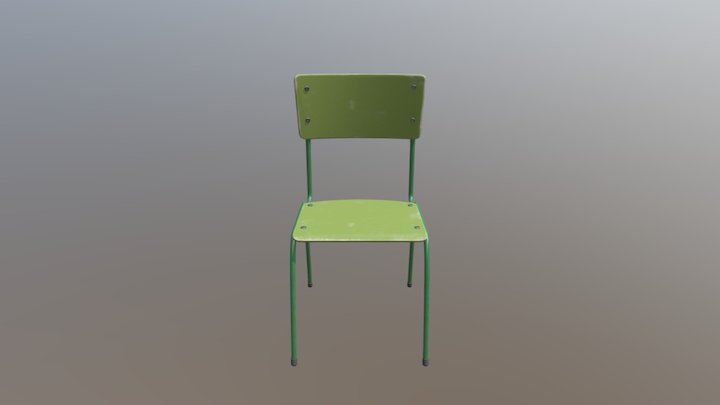 School chair 3D Model