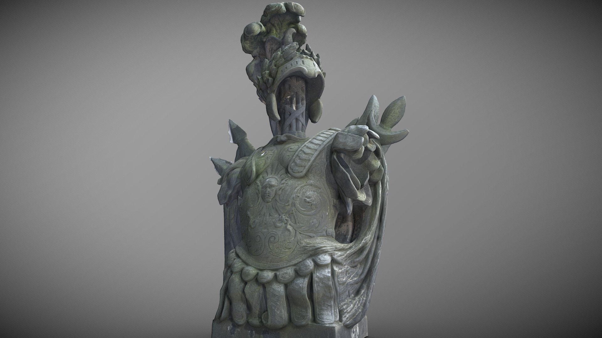 Ritter Statue Sanssouci | Low Poly | 4K Texture - 3D model by the ...