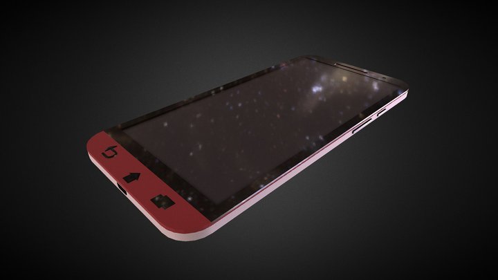 Low Poly Phone 3D Model