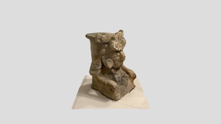 Mayan Statue 3D Model