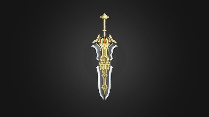Darksiders inspired sword 3D Model